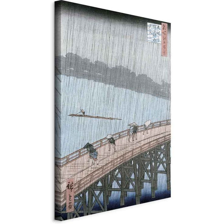 CONFIGURABLE PÄÄTUOTE - Taulu - Sudden Shower over Shin-Ohashi Bridge and Atake (Ohashi Atake no Yudachi) from the series 'Meisho Edo Hyakkei' (One Hundred Famous Views of Edo) (Utagawa Hiroshige) 46626