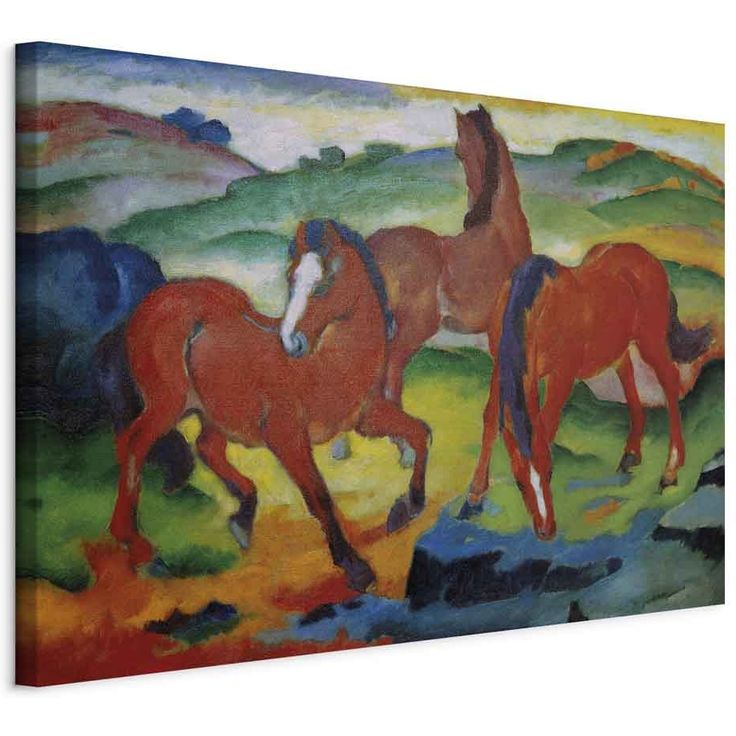 CONFIGURABLE PÄÄTUOTE - Taulu - The Red Horses (Grazing Horses IV) (Franz Marc) 44158