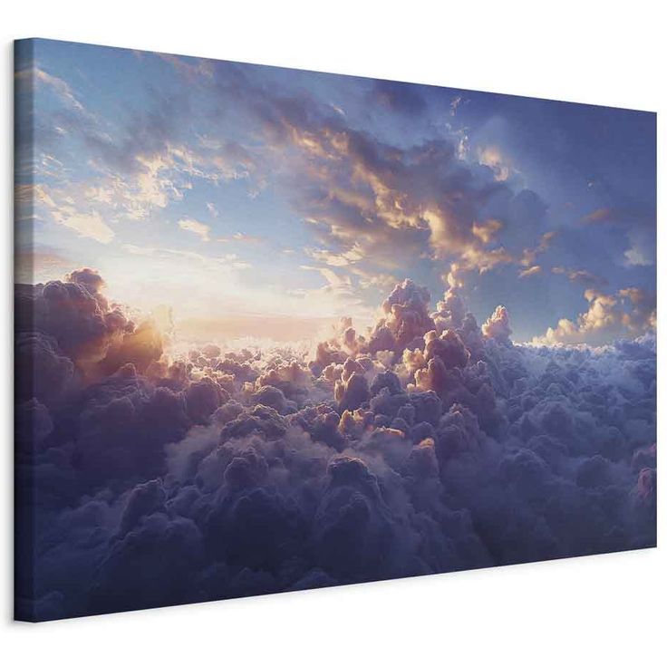 CONFIGURABLE PÄÄTUOTE - Taulu - The Sun in Hiding: The Golden Face of the Sky Over a Cloudy Sea 00915