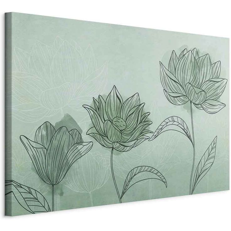 CONFIGURABLE PÄÄTUOTE - Taulu - Three Flowers (1 Part) Wide 88771