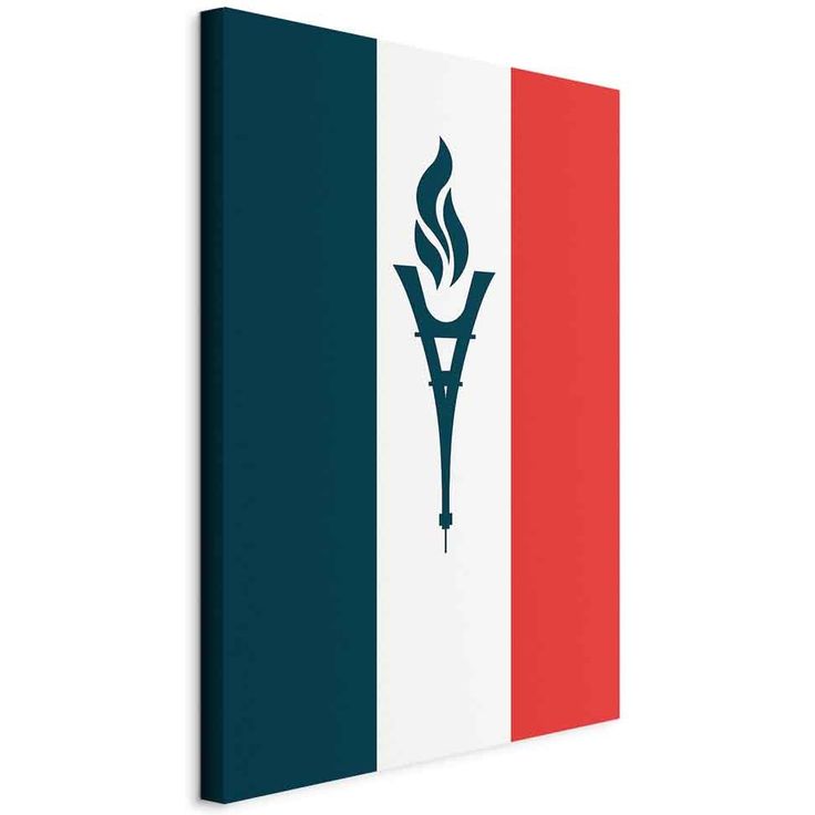 CONFIGURABLE PÄÄTUOTE - Taulu - Torch Against the Backdrop of the French Flag 02752