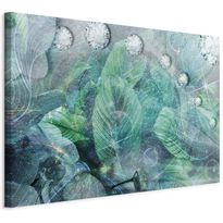 Taulu Artgeist Turquoise Leaves (1 Part) Wide, eri vaihtoehtoja