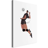 Taulu Artgeist Volleyball Player on a White Background - Illustration, eri vaihtoehtoja