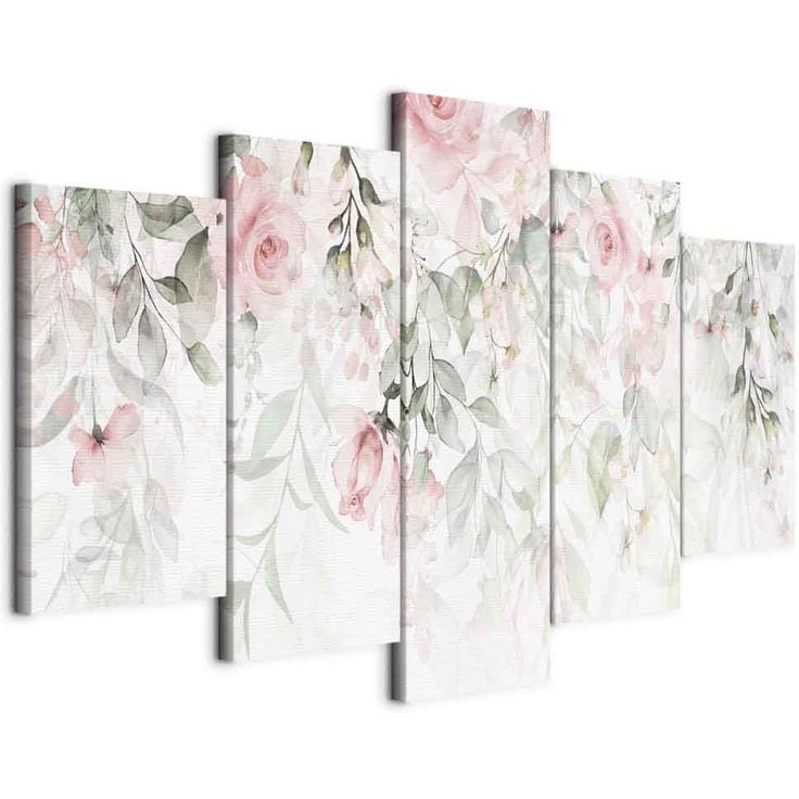 CONFIGURABLE PÄÄTUOTE - Taulu - Waterfall of Roses (5 Parts) Wide - First Variant 04556