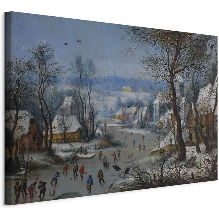 CONFIGURABLE PÄÄTUOTE - Taulu - Winter Landscape with a Bird Trap 92103