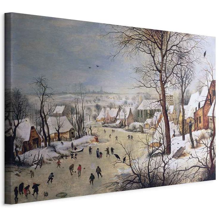 CONFIGURABLE PÄÄTUOTE - Taulu - Winter Landscape with Birdtrap (Pieter Bruegel the Elder) 44677