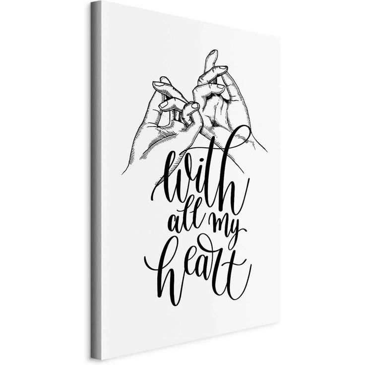 CONFIGURABLE PÄÄTUOTE - Taulu - With All My Heart (1 Part) Vertical 50676