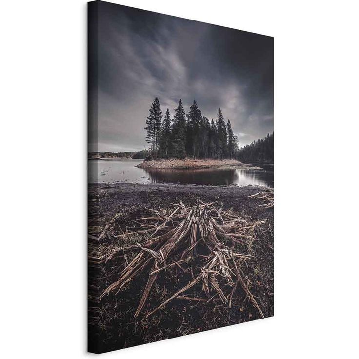 CONFIGURABLE PÄÄTUOTE - Taulu - Wooded Island (1 Part) Vertical 74897