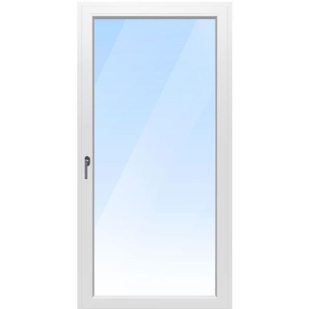 Parvekeovi Arutech Linear KL 3K, sisään aukeava, kippitoiminto, valkoinen, 18x8, 2kpl, Verkkokaupan poistotuote