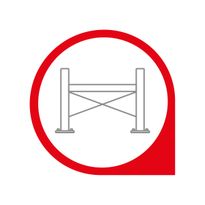 Kyllä, asentaja voi tuoda mukanaan maatelineen