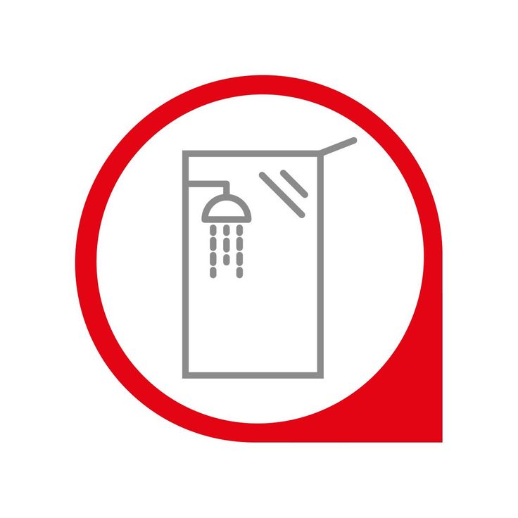 Yksiosaisen suihkuseinän asennus