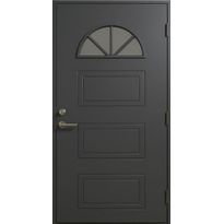 Ulko-ovi Aarni Kaari 9x21, karmi 115mm, RR23 tummanharmaa, vasenkätinen, Verkkokaupan poistotuote