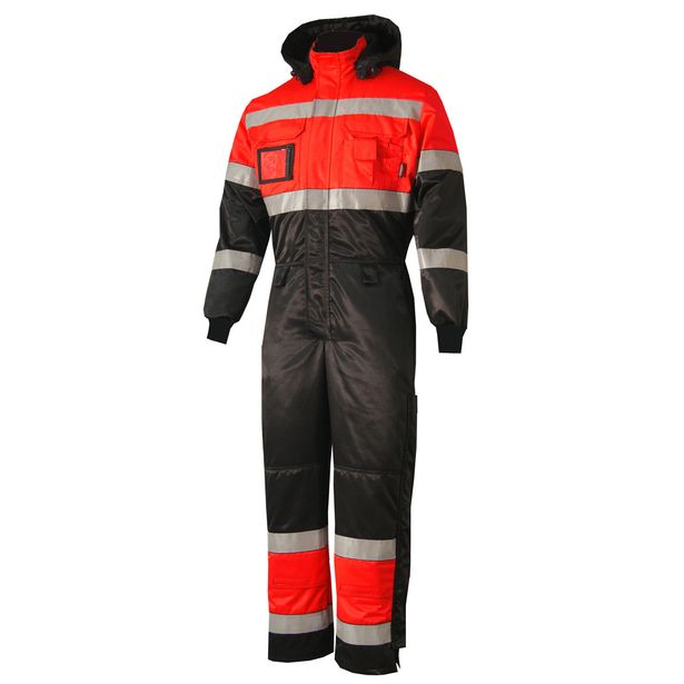 Talvihaalari Atex 6812, Hi-Vis, henkilökorttipidike, punainen/musta