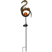 Aurinkokennokoristevalaisin Star Trading Melilla Bird, 780x180x110mm, pronssi