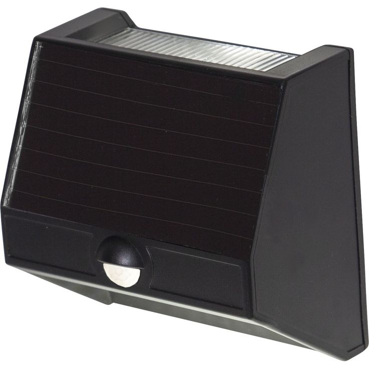 Aurinkokennoseinävalaisin Star Trading Wally 110x110x60mm liiketunnistin musta