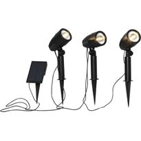 Aurinkokennospottivalaisin Star Trading Powerspot, 260x80x145mm, 3-osainen, musta