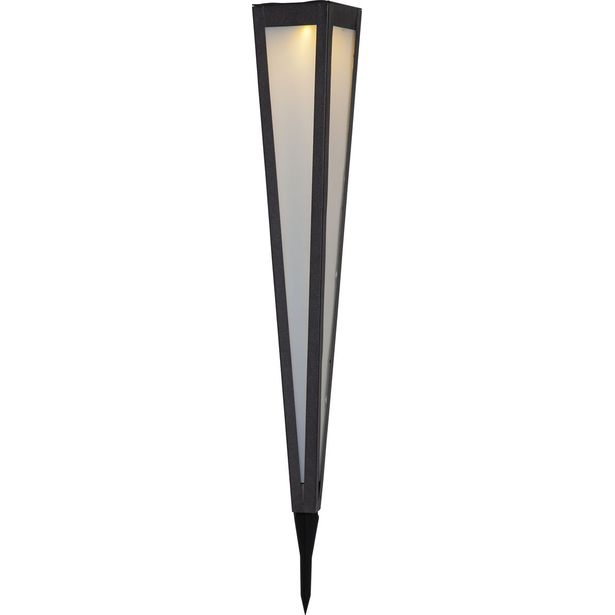 Aurinkokennovalaisin Star Trading Pyramis Ø10cm musta