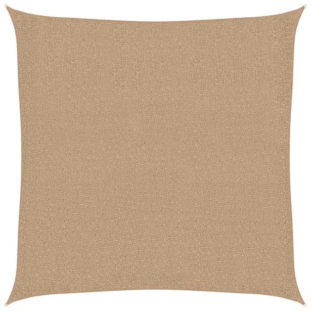 Aurinkopurje 160 g/m² harmaanruskea 4,5x4,5 m HDPE (11387)