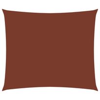 Aurinkopurje Oxford kangas suorakaide 2,5x4,5 m terrakotta 