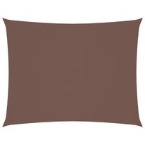Aurinkopurje Oxford-kangas suorakaide 2x3,5 m ruskea (35806)
