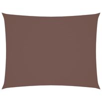 Aurinkopurje Oxford-kangas suorakaide 3x4 m ruskea (35815)