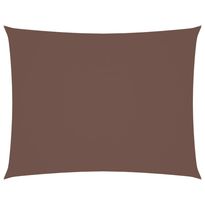 Aurinkopurje Oxford-kangas suorakaide 5x6 m ruskea (35824)