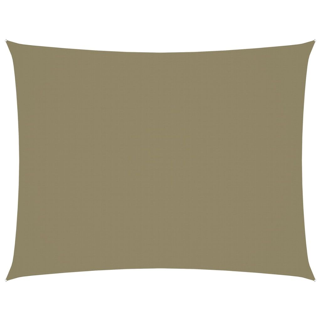 Aurinkopurje Oxford-kangas suorakaide 5x7 m beige