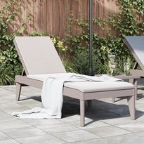 Aurinkotuoli cappuccino 186x60x29 cm PP