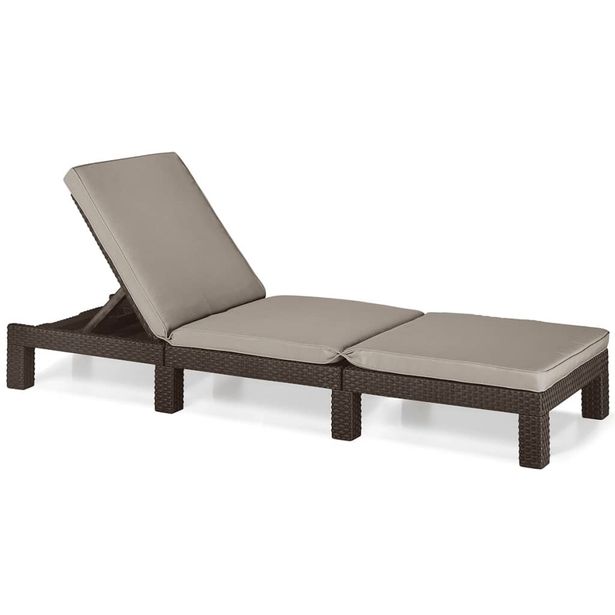 Aurinkotuoli tyynyillä Keter Daytona, harmaanruskea