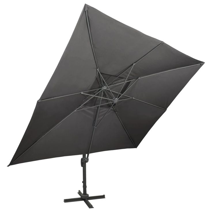 Aurinkovarjo cantilever tuplakatolla 400x300 cm antrasiitti (12373)