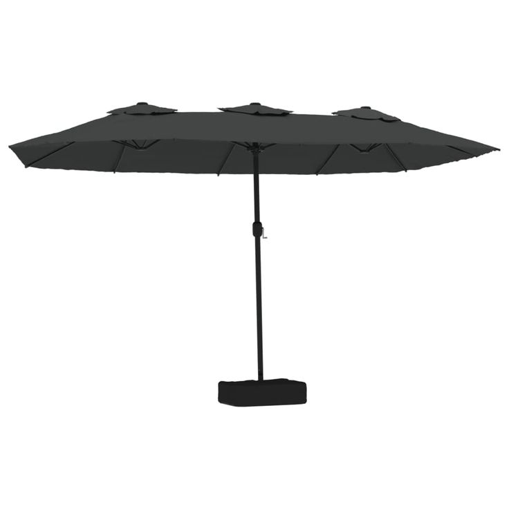 Aurinkovarjo kaksipäinen LED-valot antrasiitti 449x245 cm (62955)