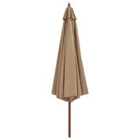 Aurinkovarjo puurunko 350 cm ruskeanharmaa (44530)