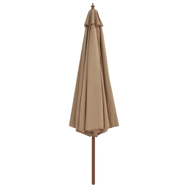 Aurinkovarjo puurunko 350 cm ruskeanharmaa (44530)