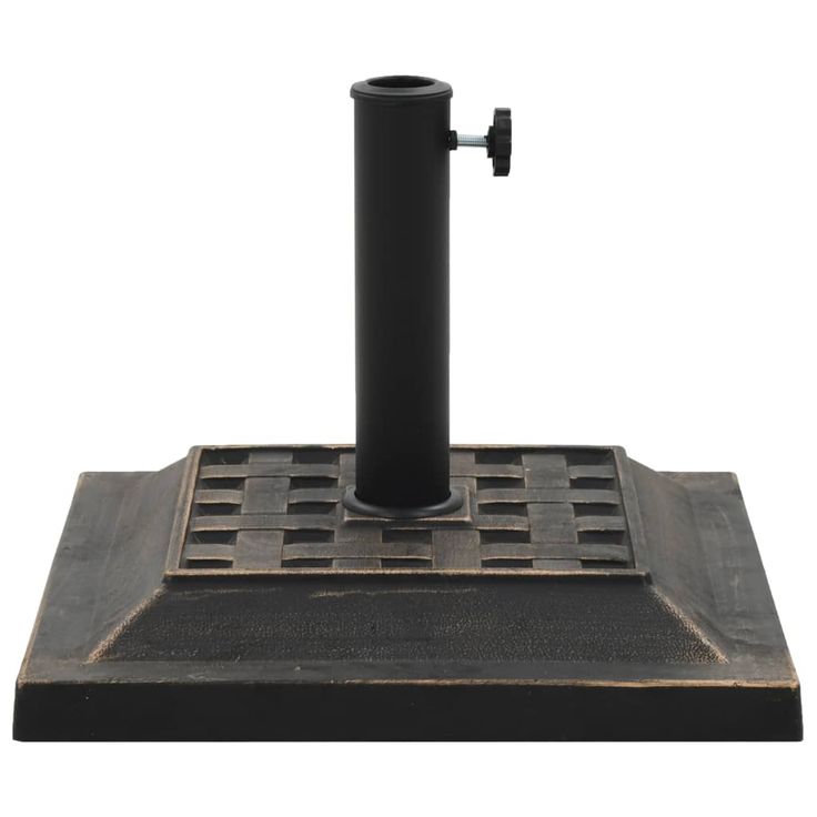 Aurinkovarjon jalka polyresiini 12 kg neliö pronssi (45207)