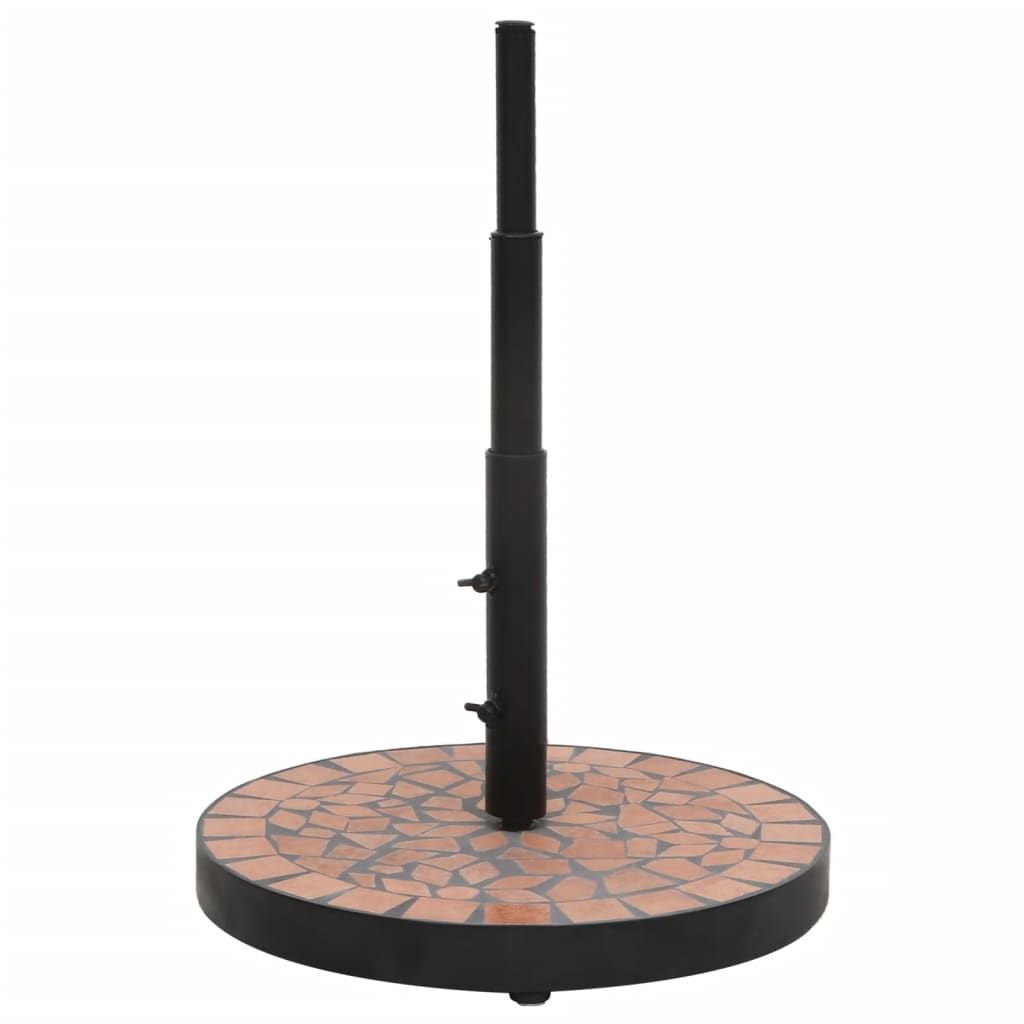 Aurinkovarjon jalka terrakotta pyöreä 12 kg (62219)