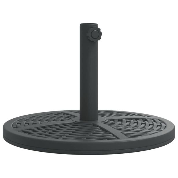 Aurinkovarjon jalusta Ø38 / 48 mm tangolle 12 kg pyöreä (07983)