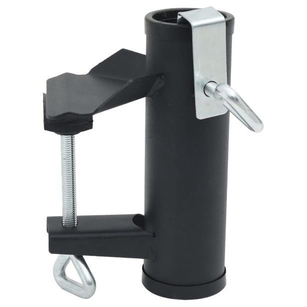 Aurinkovarjon kiinnikkeet parvekkeelle 2 kpl 25-38 mm teräs (03383)