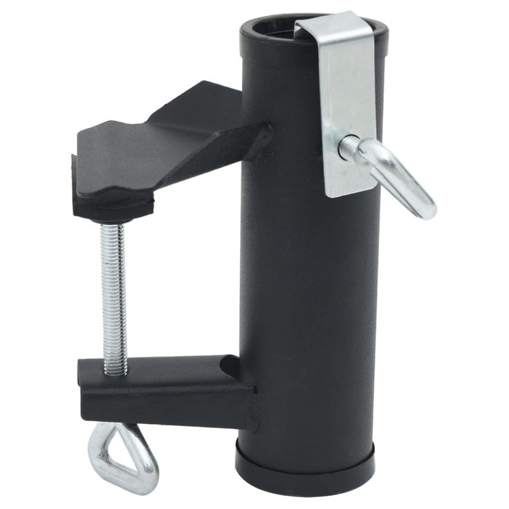 Aurinkovarjon kiinnikkeet parvekkeelle 2 kpl 25-38 mm teräs (03383)
