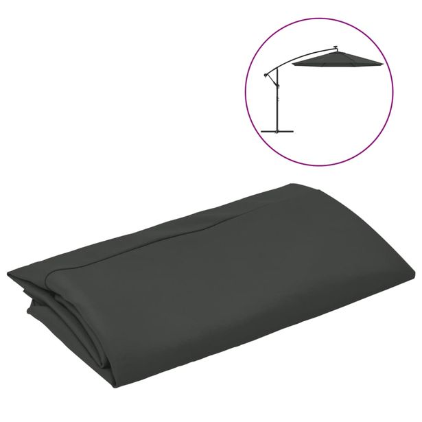 Aurinkovarjon vaihtokangas antrasiitti 300 cm (13805)