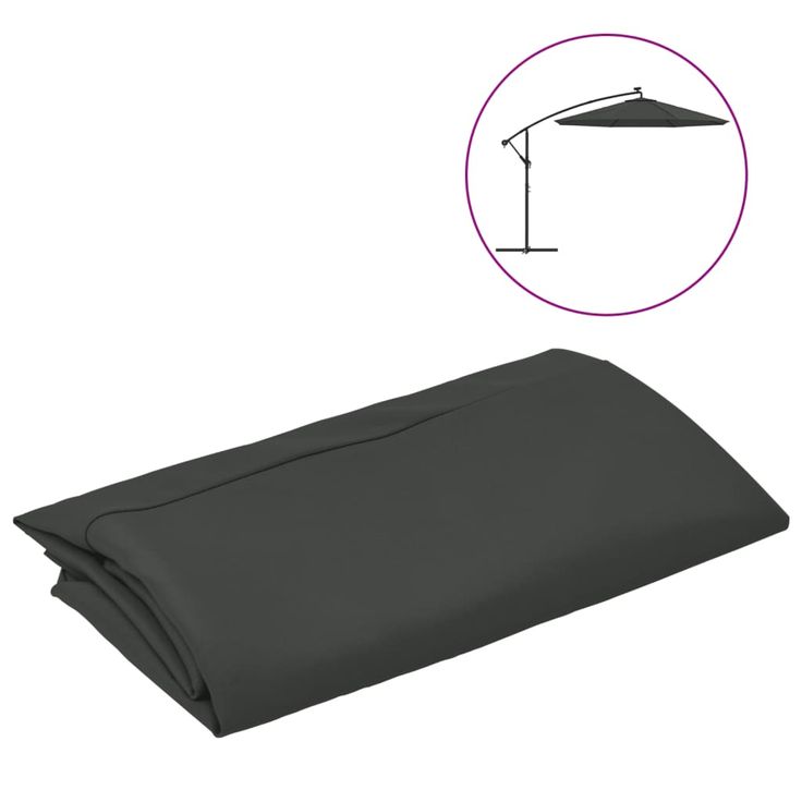 Aurinkovarjon vaihtokangas antrasiitti 300 cm (13805)