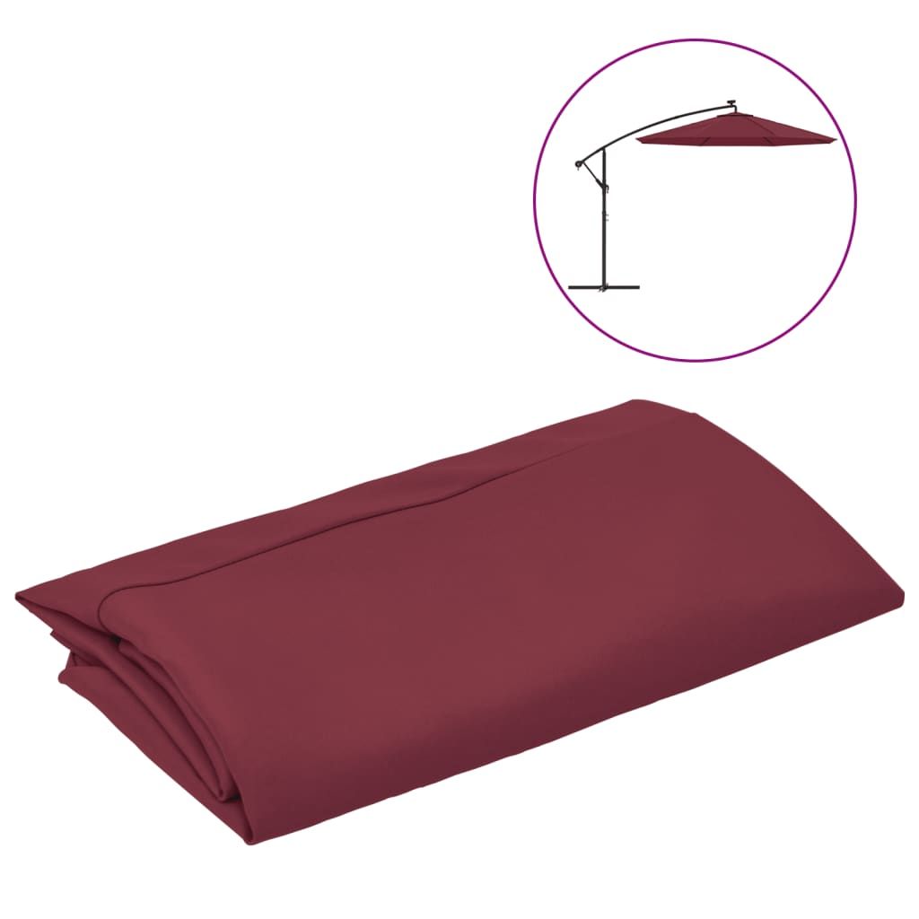 Aurinkovarjon vaihtokangas viininpunainen 300 cm (13809)