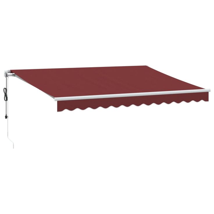 Automaattimarkiisi LED viininpunainen 350x250 cm (14973)