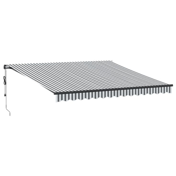 Automaattimarkiisi LEDillä antrasiitti/valkoinen 400x350 cm (15811)
