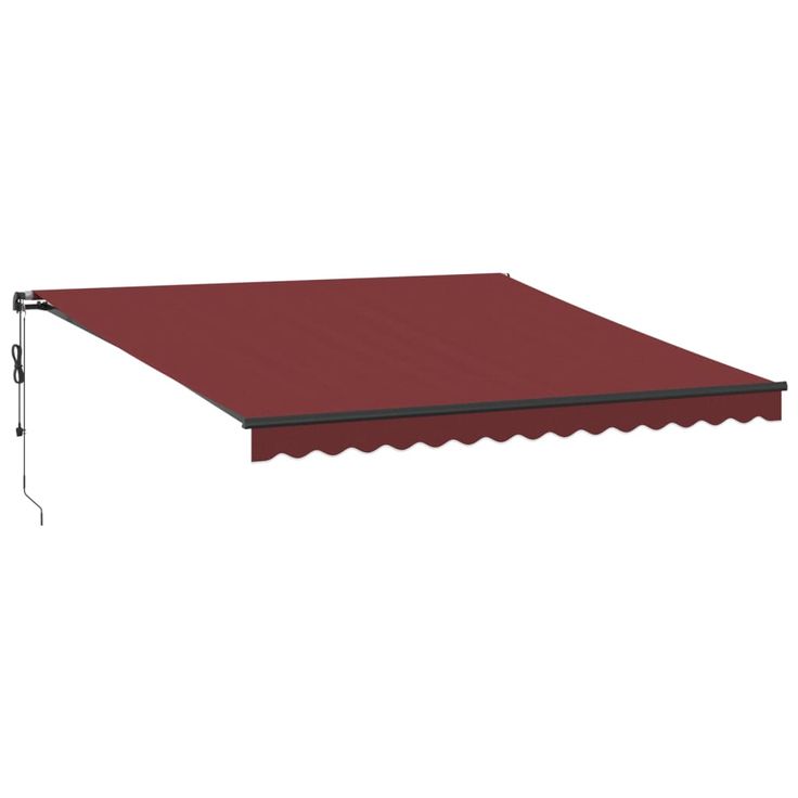Automaattimarkiisi LEDit viininpunainen 400x350 cm (15001)