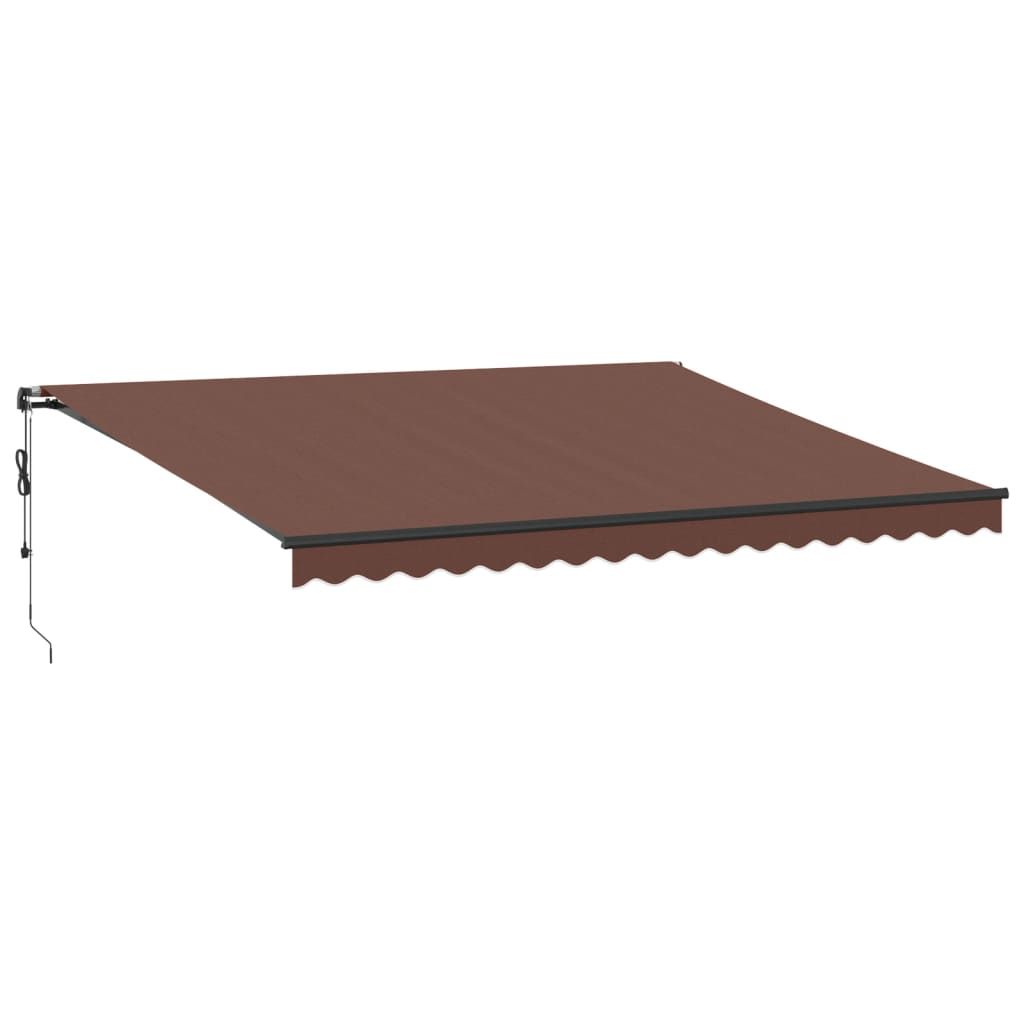 Automaattimarkiisi ruskea 450x350 cm (15409)