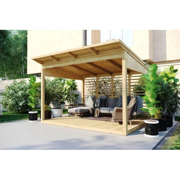 Pihakatos Jalotakka Villa Helmi, 9.7m², puuvalmis