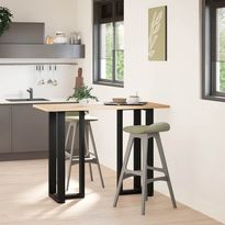 Baaripöydän jalat T-muotoiset 2 kpl 50x35x(100-101) cm teräs (13088)