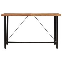 Baaripöytä 180x70x107 cm täysi akasiapuu ja rauta (56378)