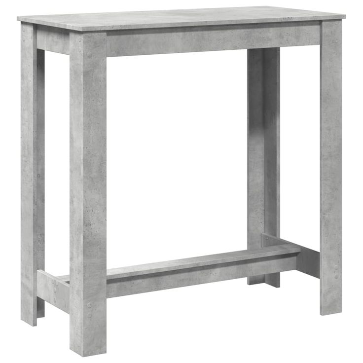 Baaripöytä betoninharmaa 102x50x103,5 cm tekninen puu (54412)