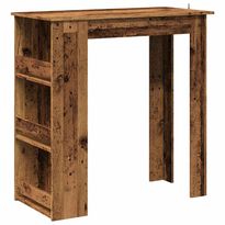 baaripöytä säilytystelineellä vanha puu 102x50x103,5 cm (56762)